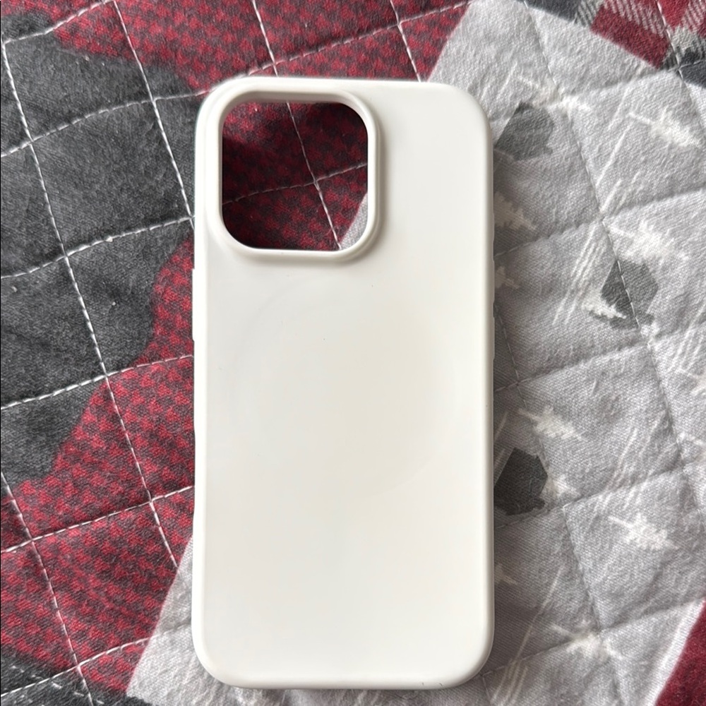 White Silicone iPhone 16 Pro Phone Case